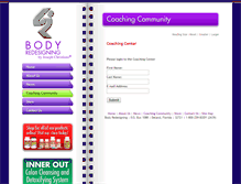 Tablet Screenshot of coachingcenter.bodyredesigning.net